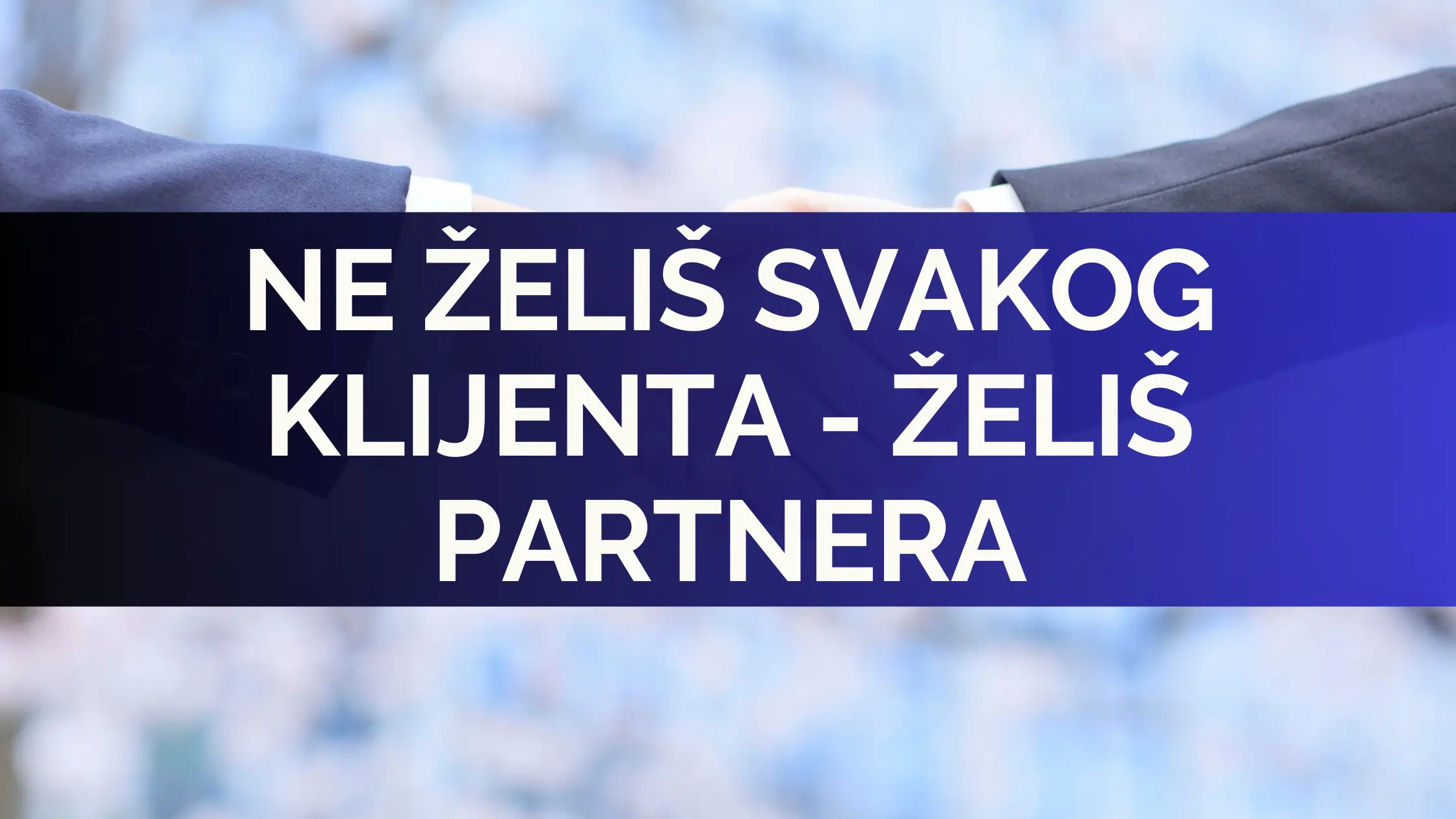 Vizuelni prikaz partnerstva između klijenta i izvođača