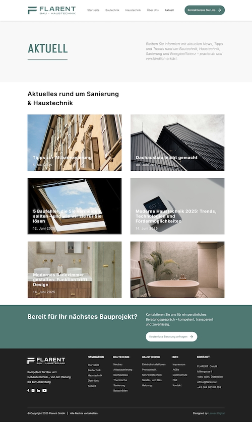 Flarent GmbH – Figma dizajn blog