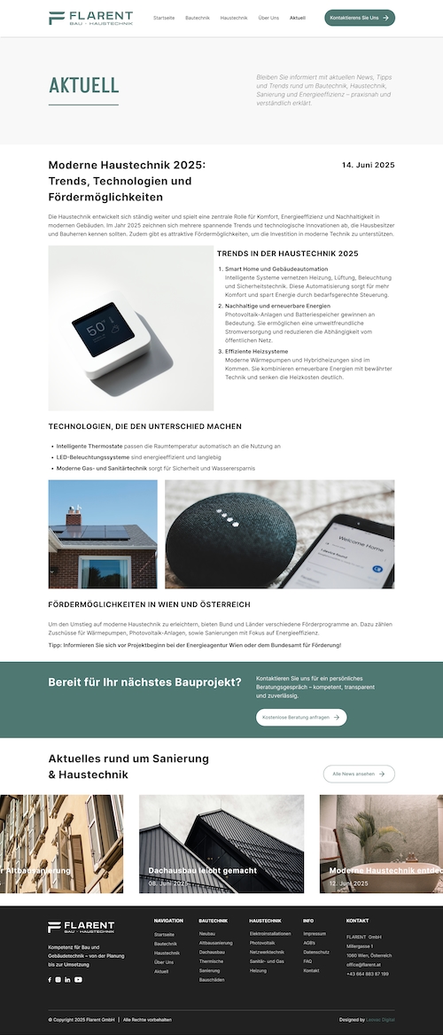 Flarent GmbH – Figma dizajn blog post
