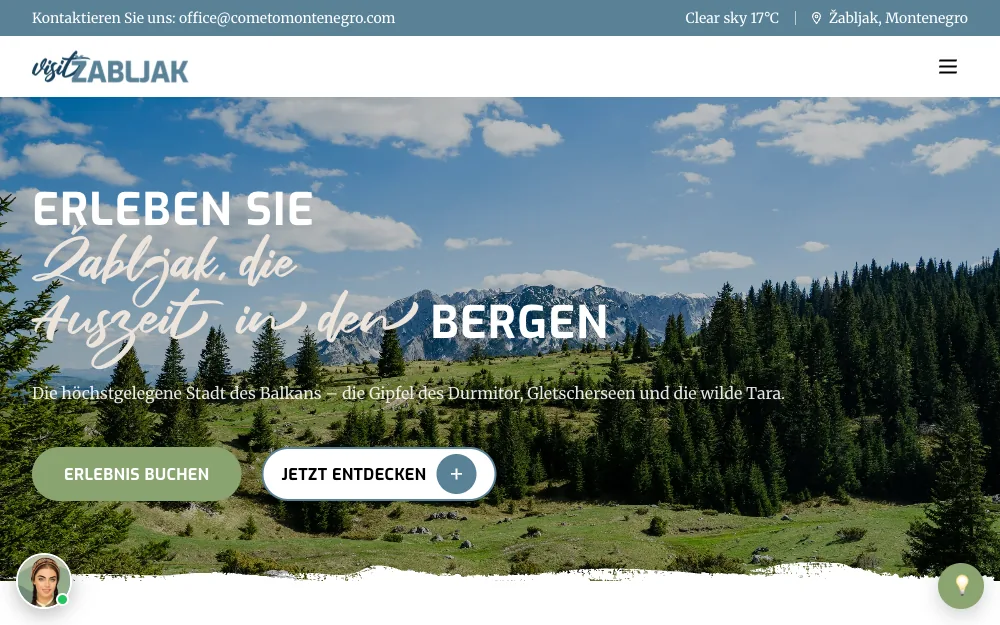 Visit Žabljak – homepage in German