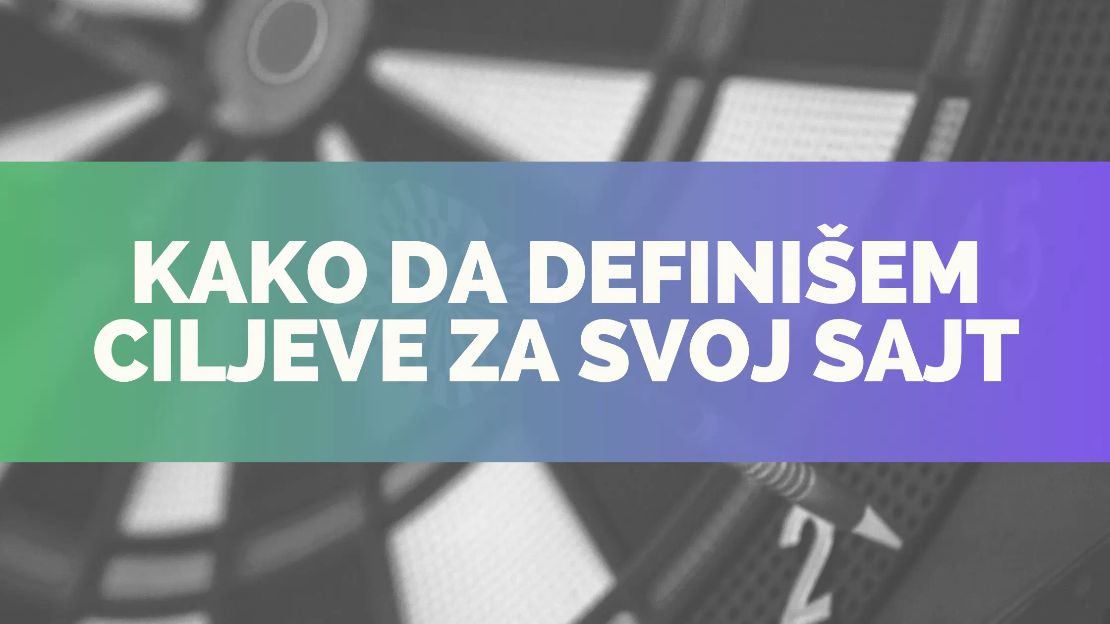 Vlasnik biznisa planira ciljeve za novi web sajt