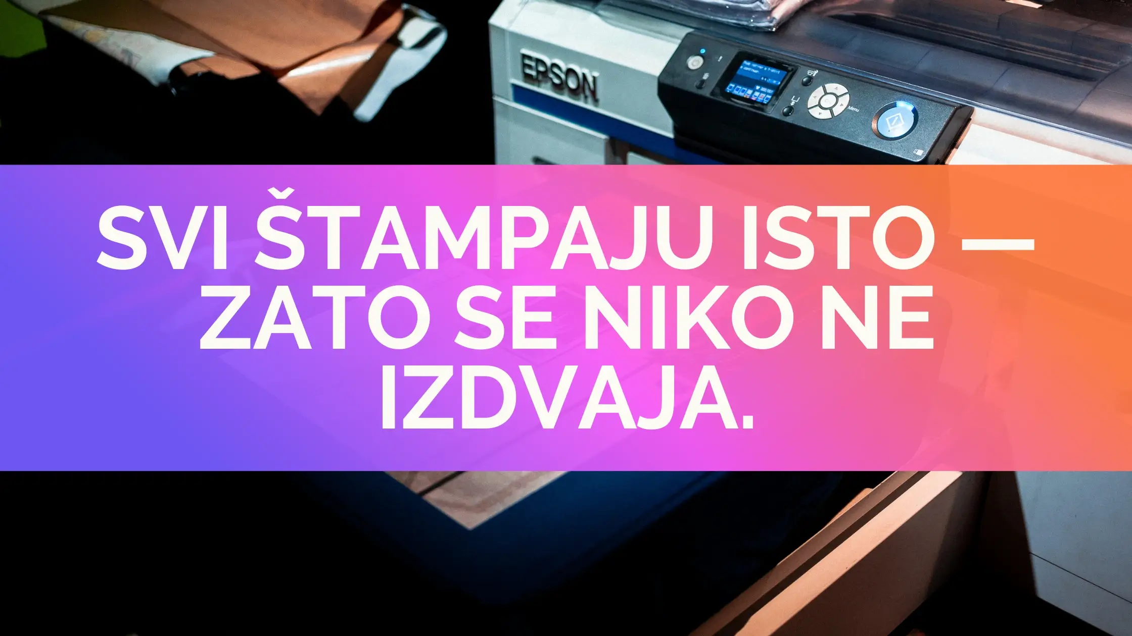 Ilustracija diferencijacije štamparija i poslovnih modela