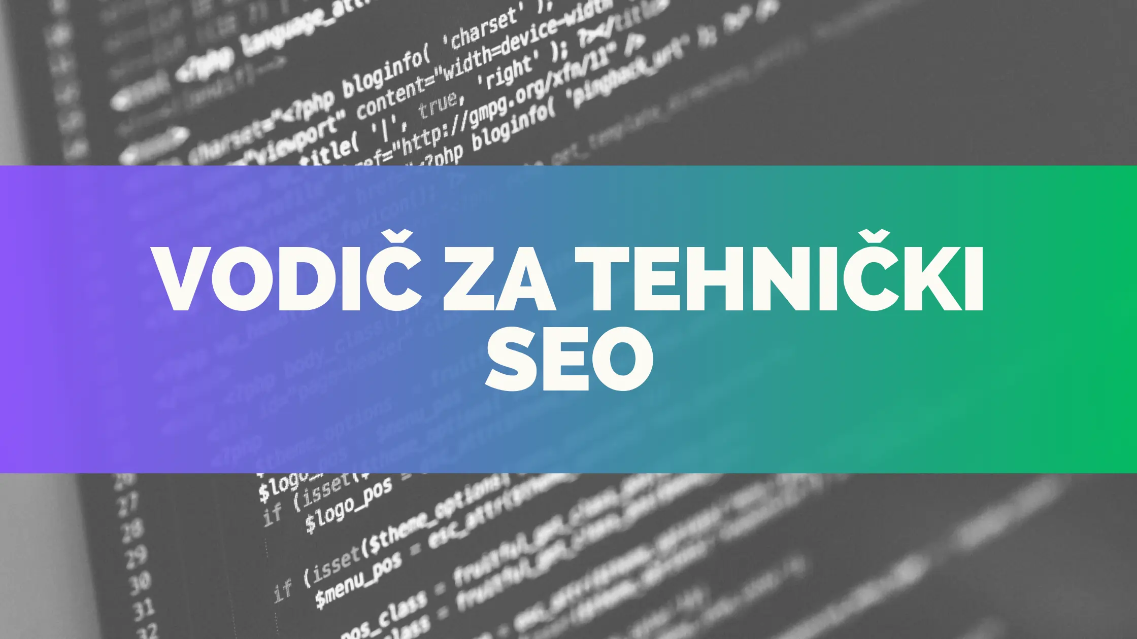 Tehnička SEO analiza sajta na laptopu