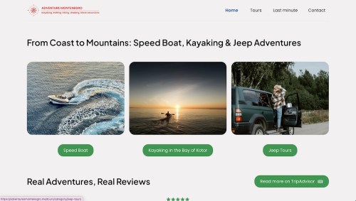 Adventures Montenegro – Sistem za upravljanje turama i rezervacijama – slika 3