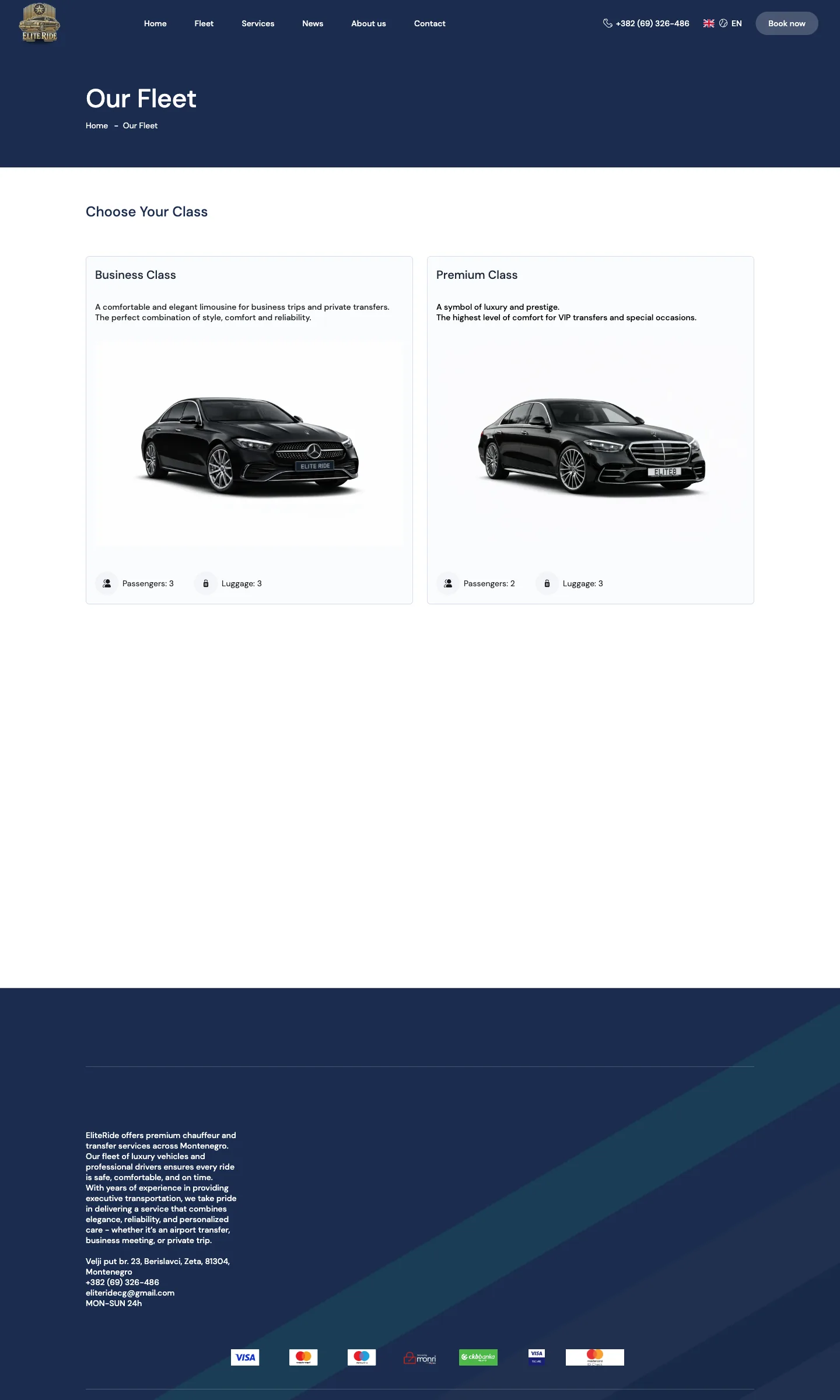 Elite Ride – Premium Chauffeur Service with Online Payments – slika 2