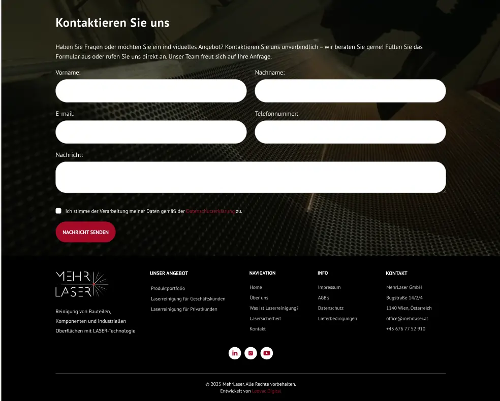 Mehr Laser – YouTube promocija i novi web dizajn – slika 4