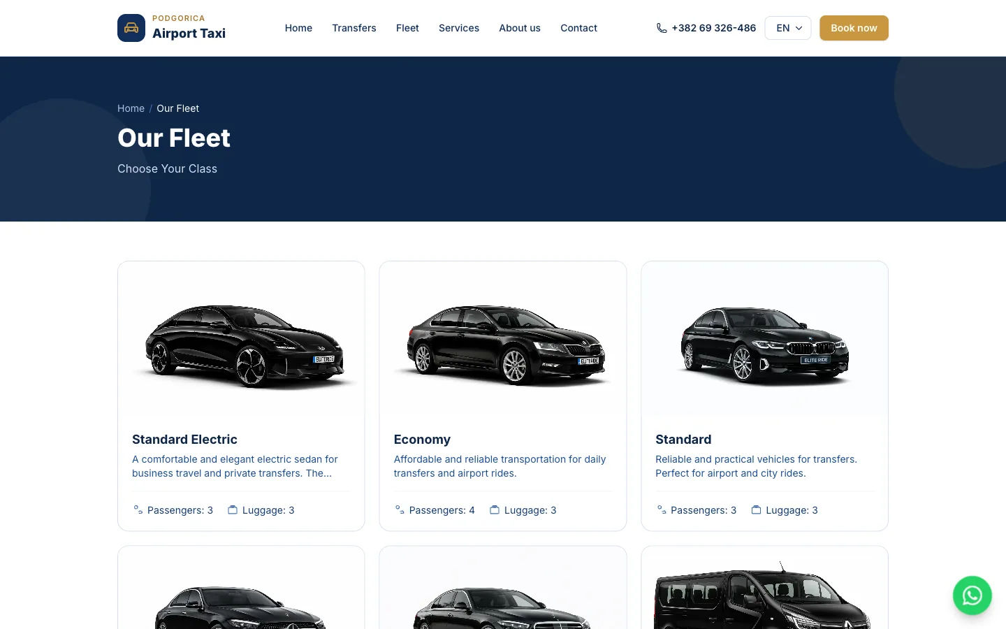 Podgorica Airport Taxi – Fixed-Price Transfers with SEO Route Pages – slika 4