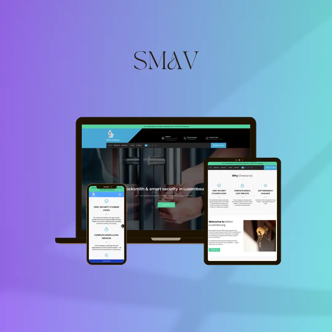 SMAV Schlüsselservice – Web platforma za 24/7 Schlüsseldienst – slika 1