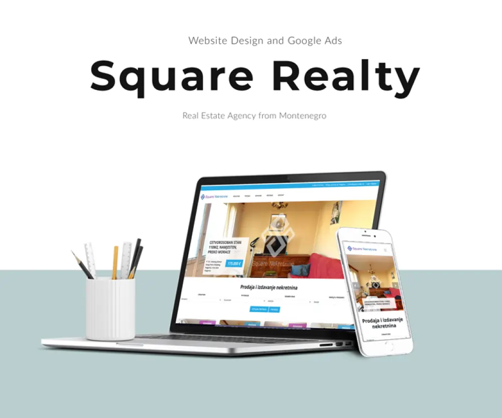 Square Nekretnine – moderan sajt sa automatskom sinhronizacijom