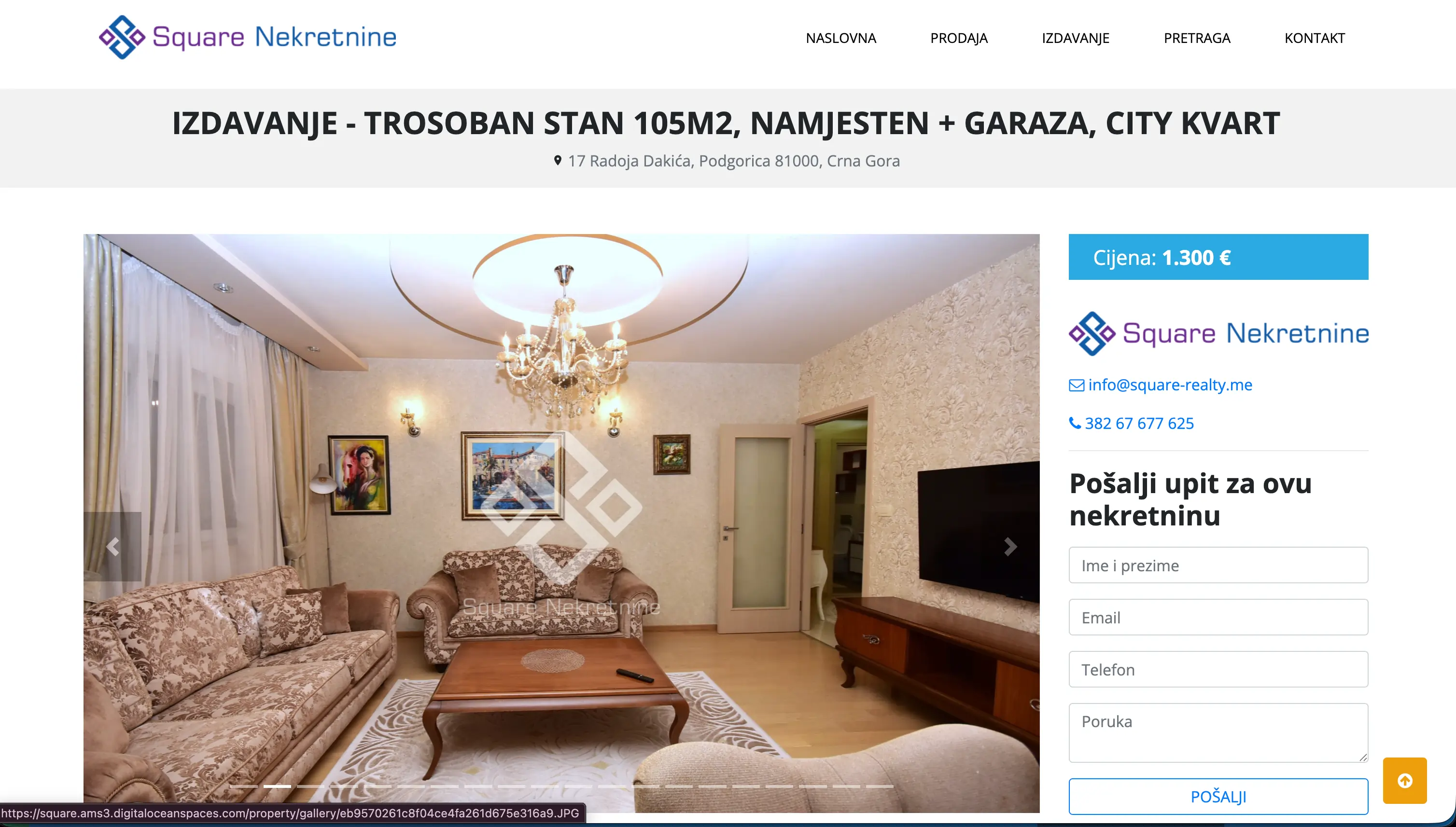 Square Nekretnine – moderni sajt sa Estitor i Realitica integracijom – slika 3