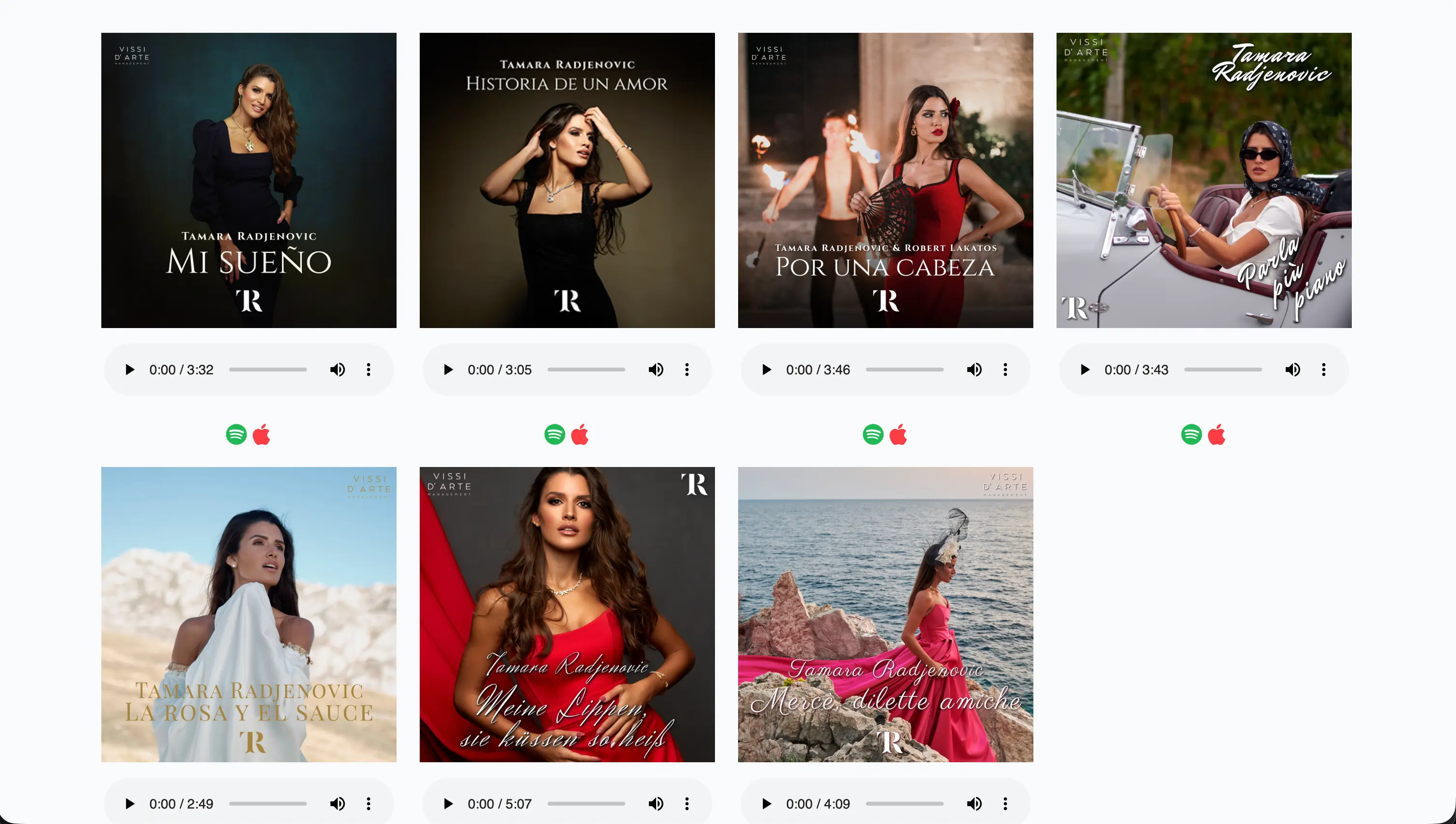 Tamara Radjenović – elegantan multimedijalni web za opersku sopranisticu – slika 3