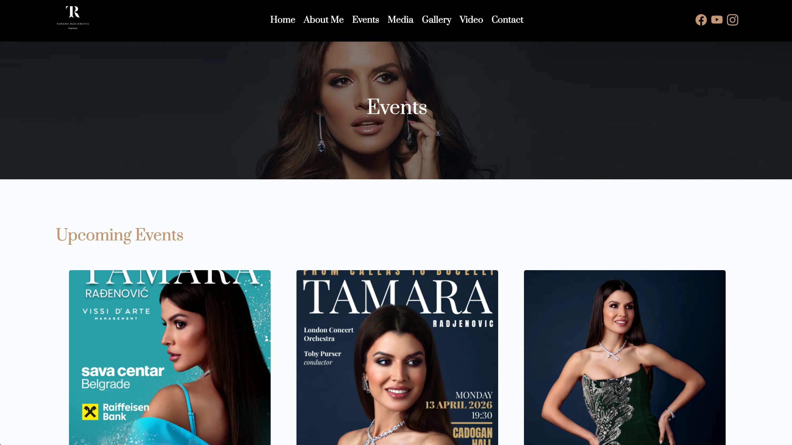 Tamara Radjenović – elegantan multimedijalni web za opersku sopranisticu – slika 4