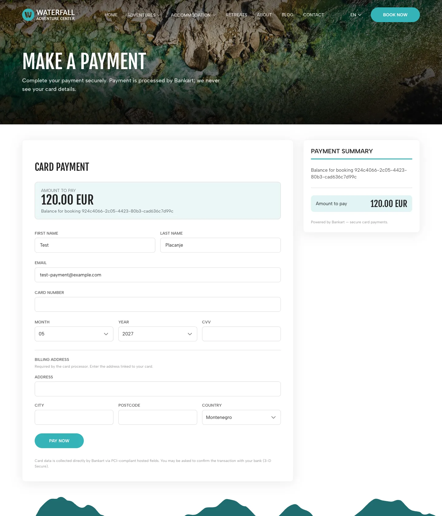Waterfall Adventure Center – Booking platforma za avanturistički turizam – slika 6