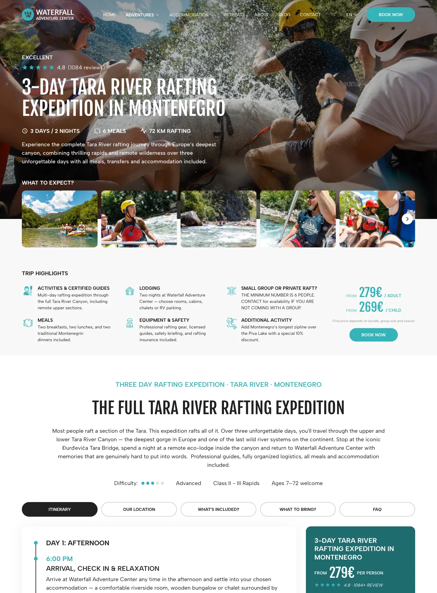 Waterfall Adventure Center – Booking platforma za avanturistički turizam – slika 3