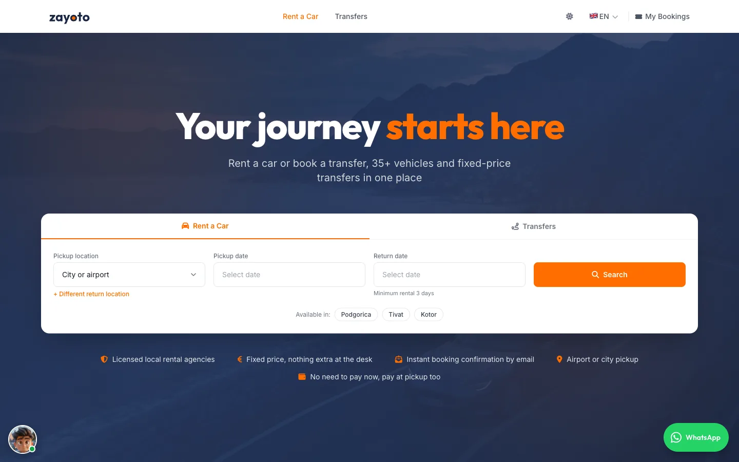 Zayoto – SaaS Platform and Marketplace for Car Rental and Transfers – slika 1
